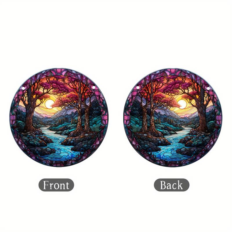 Nature's Aura Forest Suncatcher Wall Sign