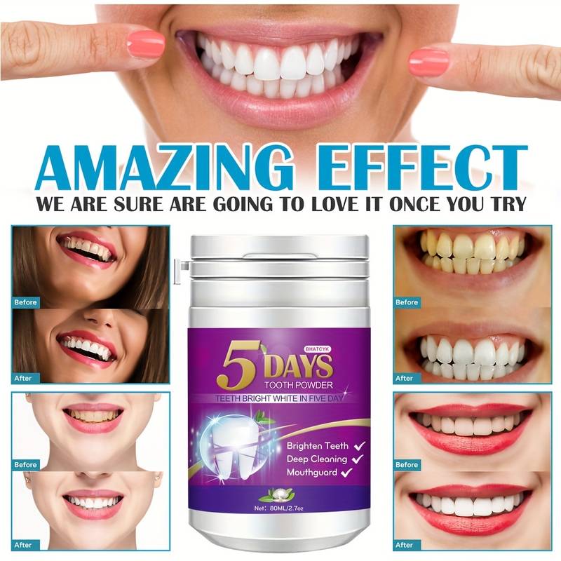 Teeth whitening powder - makes your teeth shine again!