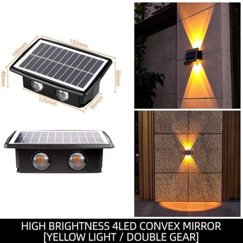 IllumiSun - solar powered LED wall light / TODAY ONLY 1+1 FREE